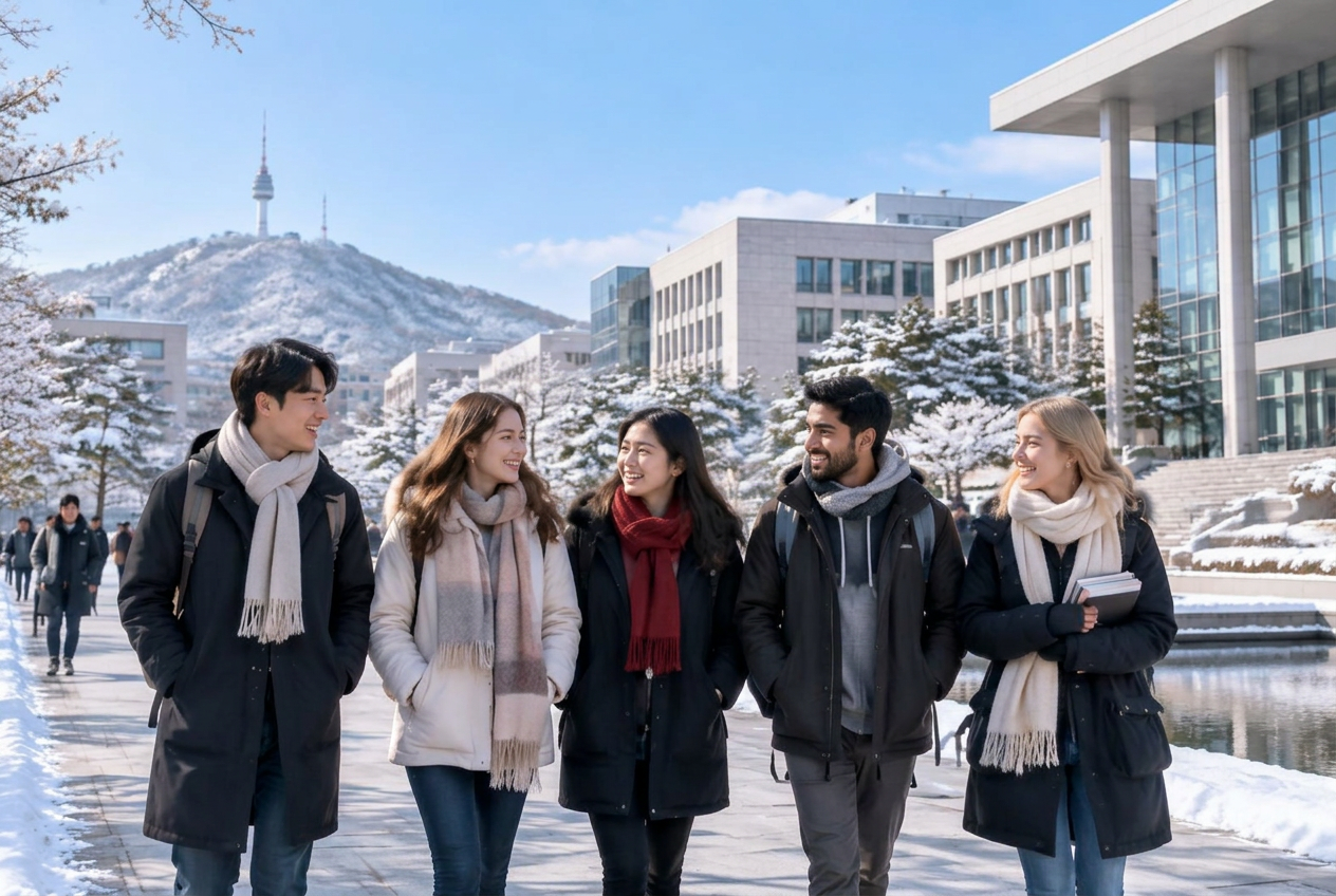 Winter Camp students at SEOULTECH